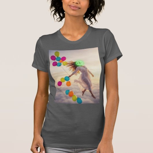 Floating On Joy- Cloud Nirvana Glow T-Shirt (Vorderseite)