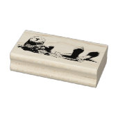 Floating Otter Neu montierte Kautschuk-Briefmarke Gummistempel (Stempel)