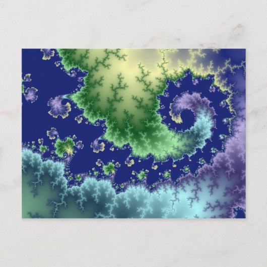 Floating Out - Fraktal Postkarte (Vorderseite)