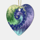 Floating Out Weihnachts-Fraktal Keramikornament (Links)