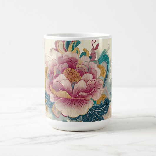 Floating Peony Kaffeetasse (Mittel)
