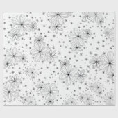 Floating Petals – Colorable Wrapping Paper Geschenkpapier (Flach)