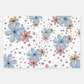 Floating Petals – Floral Wrapping paper Geschenkpapier Set (Vorderseite 2)