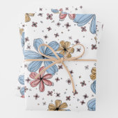Floating Petals – Floral Wrapping paper Geschenkpapier Set (Beispiel)