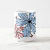Floating Petals – Full Color Mug Verwandlungstasse (Zentrum)
