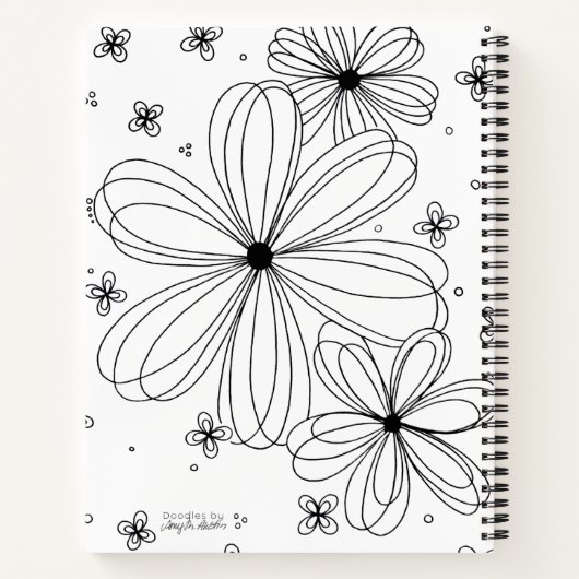 Floating Petals – Spiral Notebook  Notizblock (Rückseite)