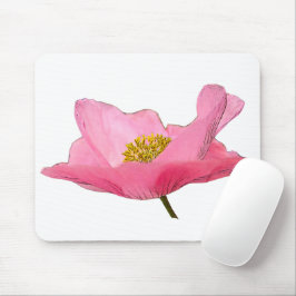 Floating Pink Poppy Nah-up Mousepad