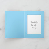 Floating Polka Dot Balloon denken Sie an Sie Karte (Innenseite)