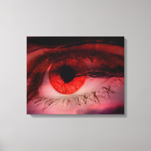 Floating Red Eye Art Wall Leinwand