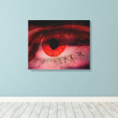 Floating Red Eye Art Wall Leinwand (Insitu (Holzboden))