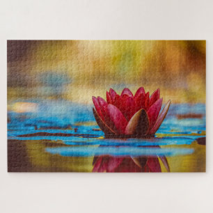 Floating Red Lotus Puzzle
