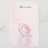 Floating-Rose-Briefträger Briefpapier (Vorne/Hinten)