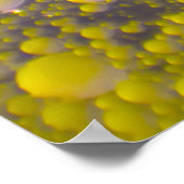 Floating Soda Bubbles Farbiger Hintergrund Abstrak Poster (Ecke)