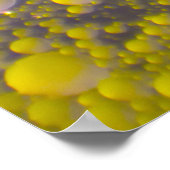 Floating Soda Bubbles Farbiger Hintergrund Abstrak Poster (Ecke)