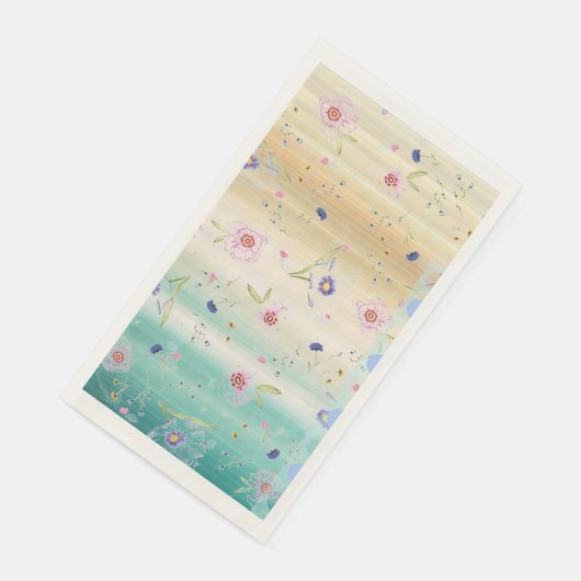 "Floating Spring Flowers" Gastpapiertücher Serviette (Ecke)