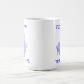 Floating Through Life Cute Ghost Kaffeetasse (Mittel)