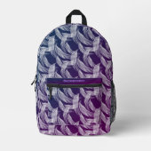 Floating White Feathers Personalisiert Bedruckter Rucksack (Vorderseite)