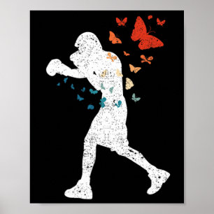 Floating wie Butterfly Sting Bee Boxer Liebe Boxin Poster
