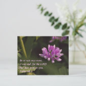 Floating-Wildblume Postkarte (Stehend Vorderseite)