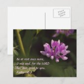 Floating-Wildblume Postkarte (Vorne/Hinten)