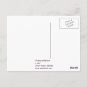 Floating-Wildblume Postkarte (Rückseite)