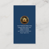 Floating-Zahlen Debit Letters Buchhaltung Visitenkarte (Rückseite)