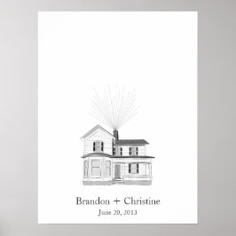 Floating Zuhause Fingerprint Gästebuch