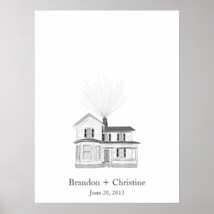 Floating Zuhause Fingerprint Gästebuch