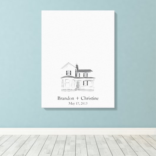 Floating Zuhause Fingerprint Gästebuch (Insitu (Holzboden))