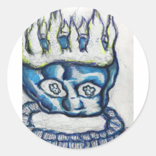 FloatingKing Runder Aufkleber