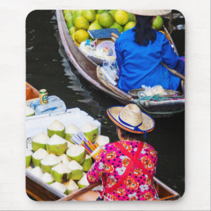 Floatmarkt in Bangkok Mousepad