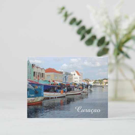 Floatmarkt in Curacao Postkarte (Stehend Vorderseite)