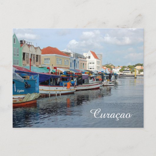 Floatmarkt in Curacao Postkarte (Vorderseite)