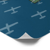 Floatplane Luftfahrt-Wildnis Poster (Ecke)