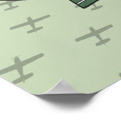 Floatplane Luftfahrt-Wildnis Poster (Ecke)
