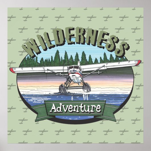 Floatplane Luftfahrt-Wildnis Poster (Vorne)