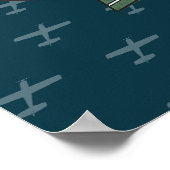 Floatplane Luftfahrt-Wildnis Poster (Ecke)