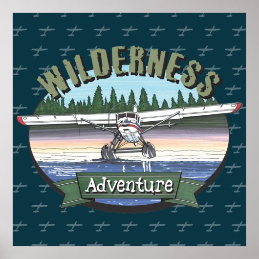 Floatplane Luftfahrt-Wildnis Poster (Vorne)