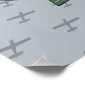 Floatplane Luftfahrt-Wildnis Poster (Ecke)