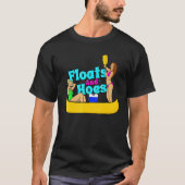 Floats und Hoes Canoe River Trip Float Day Lake T-Shirt (Vorderseite)