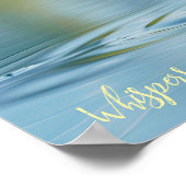 Floatwasser: Löwenfutter auf Wasser Poster (Ecke)