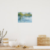 Floatwasser: Löwenfutter auf Wasser Poster (Küche)