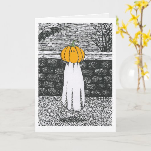 Floaty Ghost-Karte Karte (Gelbe Blume)