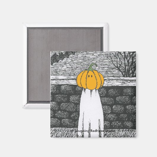 Floaty Ghost Magnet (Vorderseite/Rückseite)