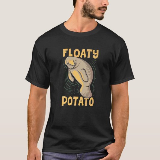 Floaty Potato Manatee Sea Cow T-Shirt (Vorderseite)