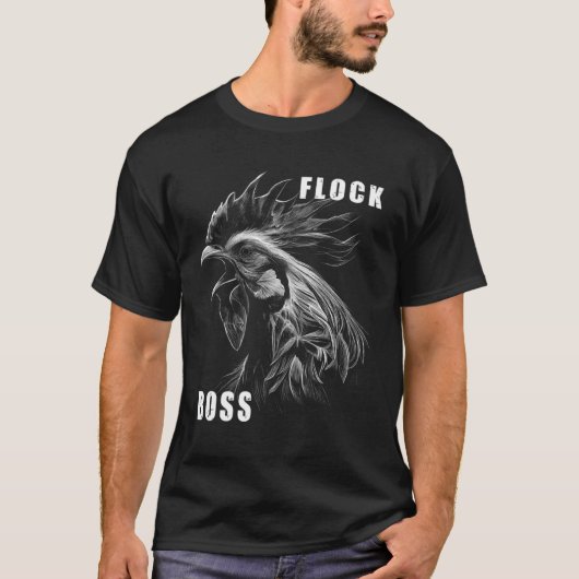 Flock Boss flock Boss Huhn Love  Roosters  5 T-Shirt (Vorderseite)