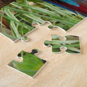 Flock der farbenfrohen Ara Parrots Puzzle (Seite)