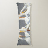 Flock des pelikanischen Kissens Seitenschläferkissen (Vorderseite Vertikal)