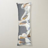 Flock des pelikanischen Kissens Seitenschläferkissen (Rückseite (Vertikal))