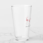 Flock des rosa Flamingos-Individuellen Namens Glas (Rechts)